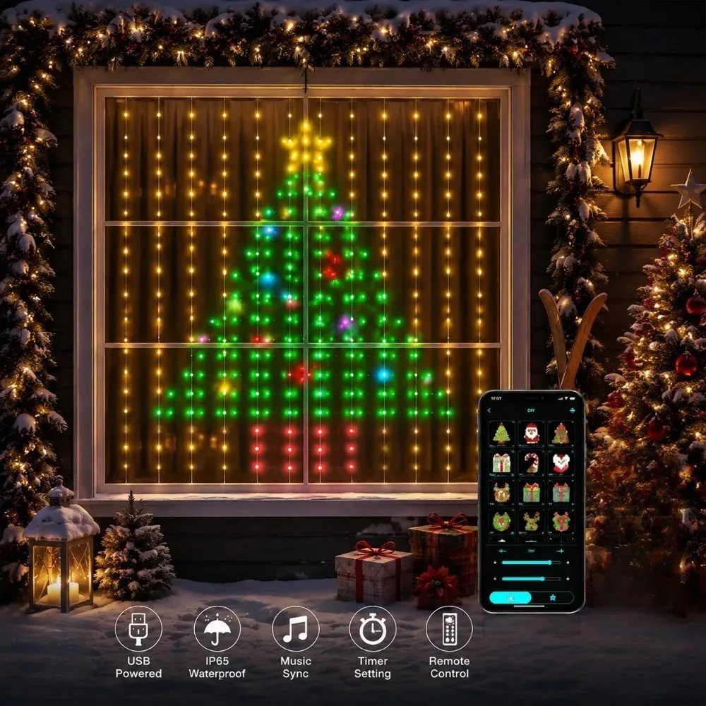 Christmas Light String LED Cur - Home Decor Free App 评论和价格