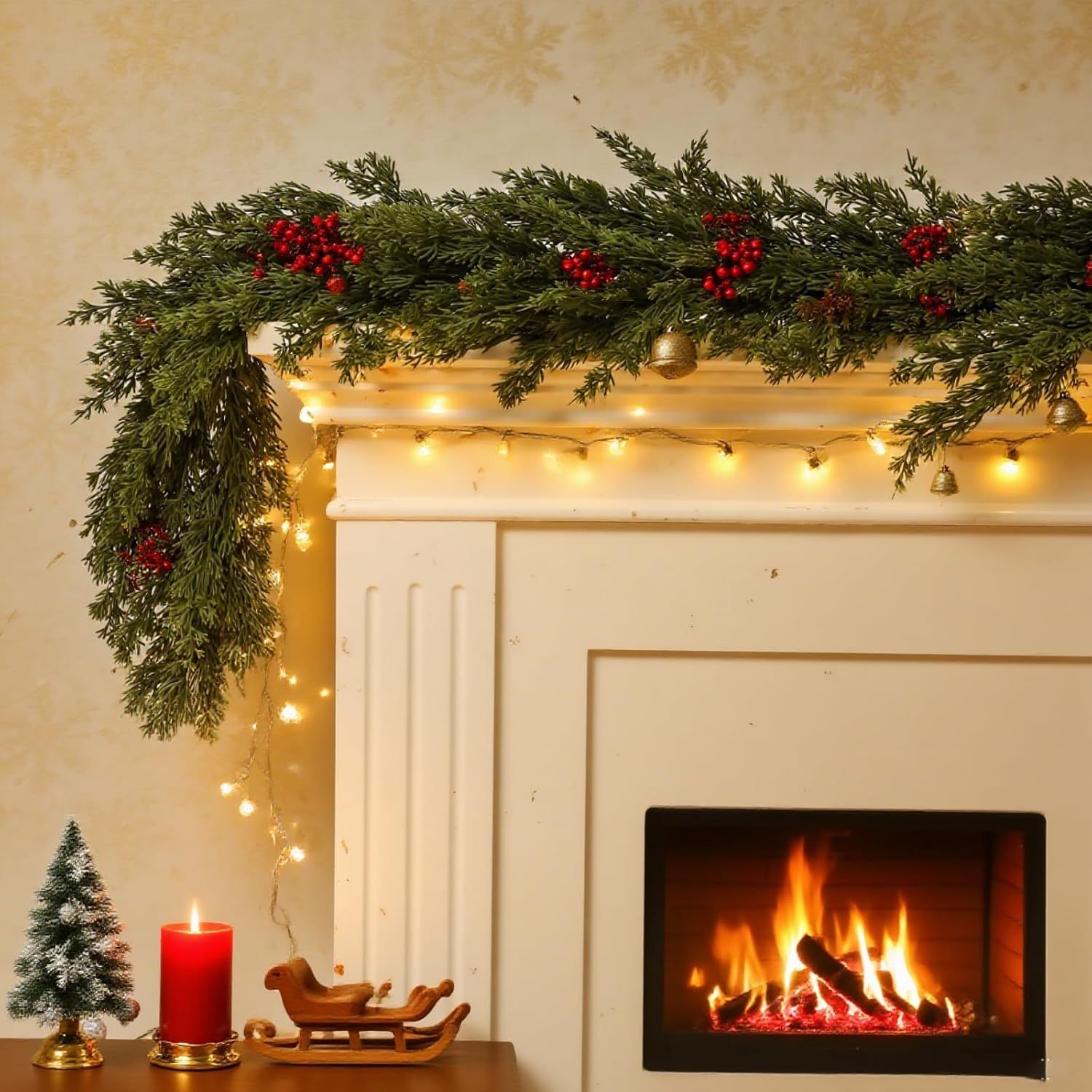 Artificial Plants Christmas Tr - Rattan Plant Basket 评论和价格