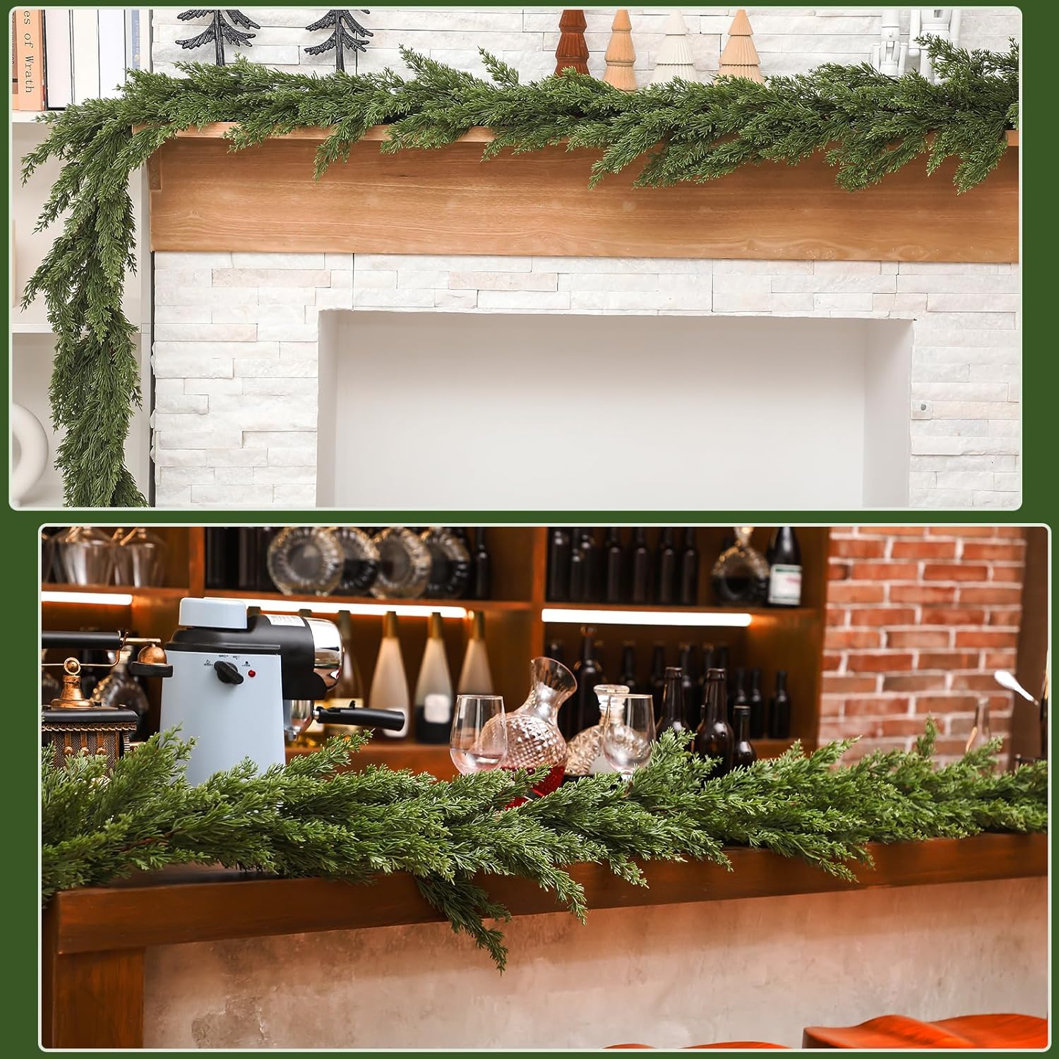 Artificial Plants Christmas Tr - Rattan Plant Basket 评论和价格