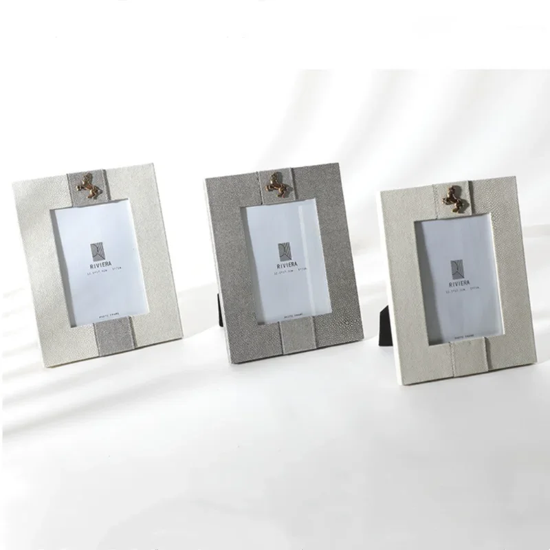 Leather Tabletop Accessories L - Bamboo Photo Frame 评论和价格