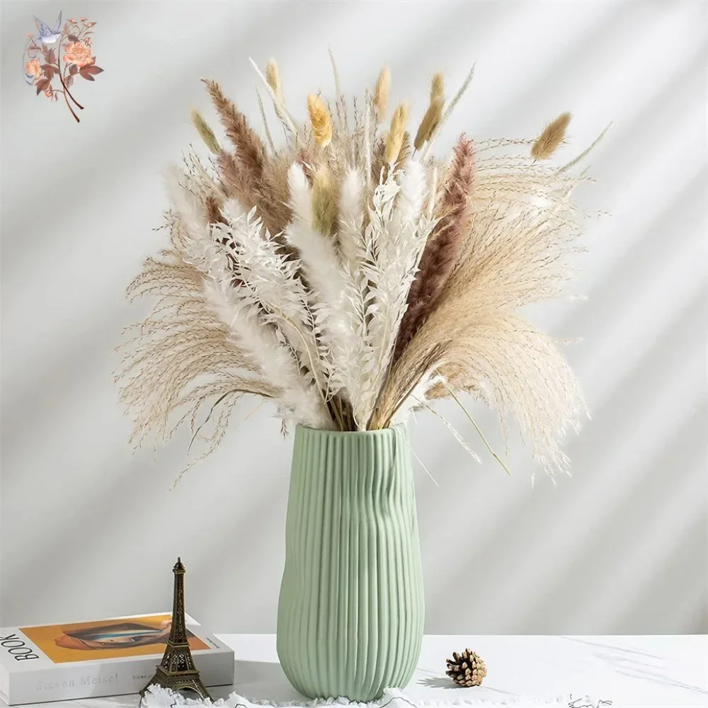 88pcs Natural Fluffy Dried Pam - Pampas Grass Decor 评论和价格