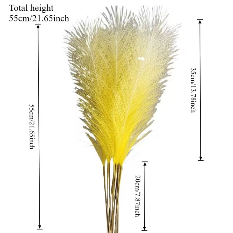 10pcs Artificial Colored Pampa - Pampas Grass Decor 评论和价格