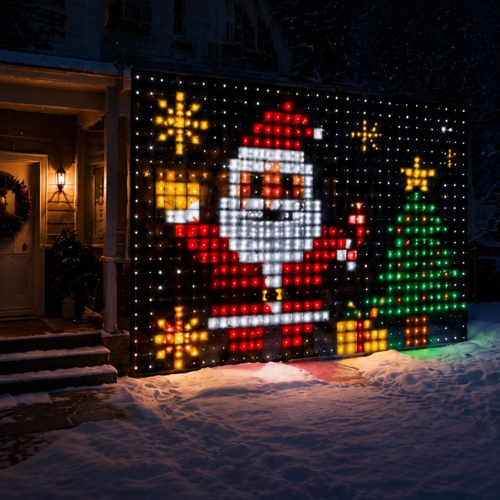 LED Pixel Curtain Lights Bluet - Home Decor Free App 评论和价格