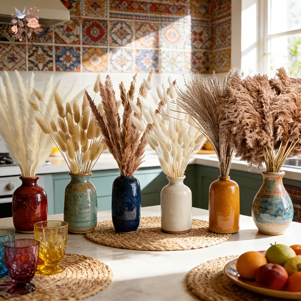 320PCS Mixed Fluffy Large Pamp - Pampas Grass Decor 评论和价格