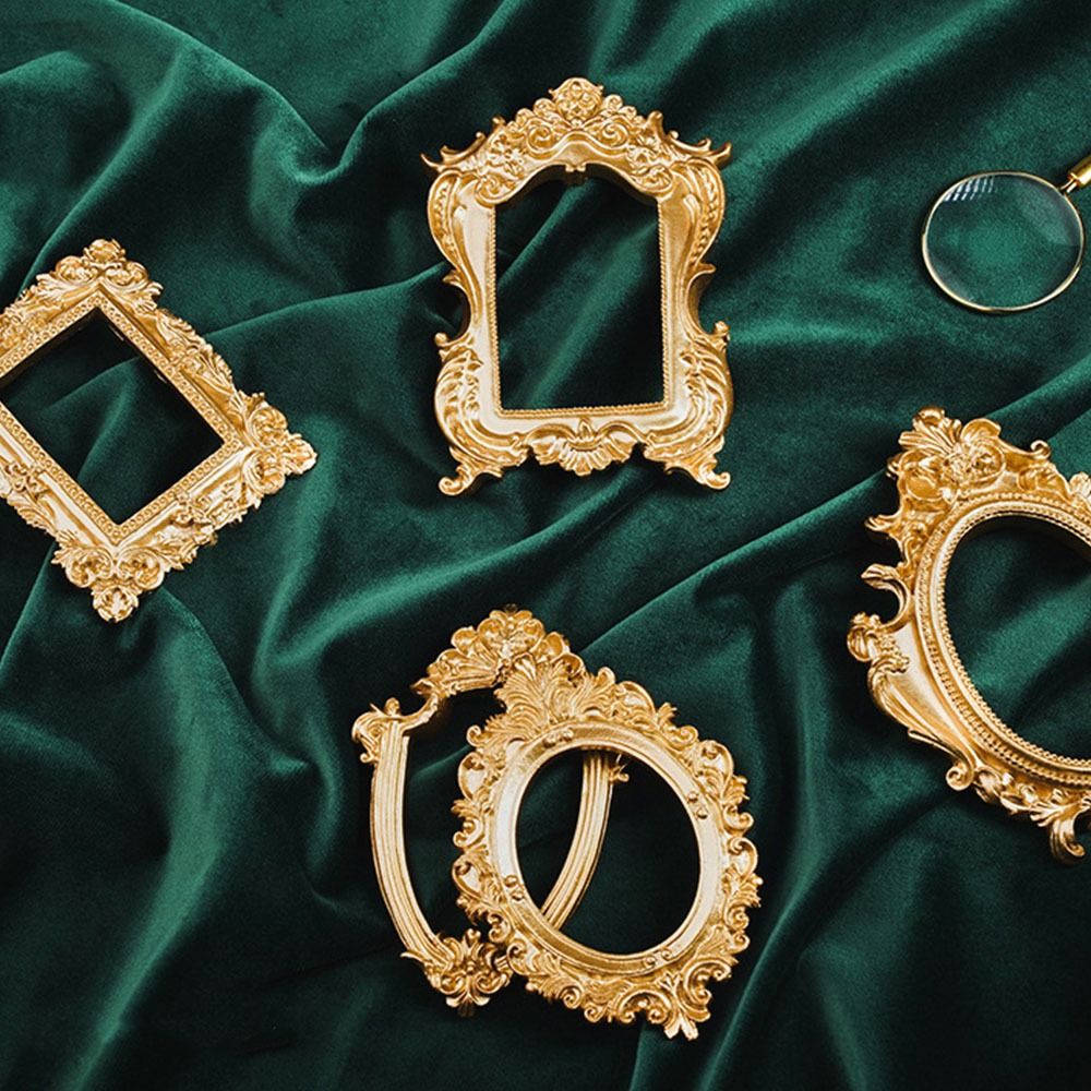 Vintage Gold DIY Shadow Box Fr - Bamboo Photo Frame 评论和价格