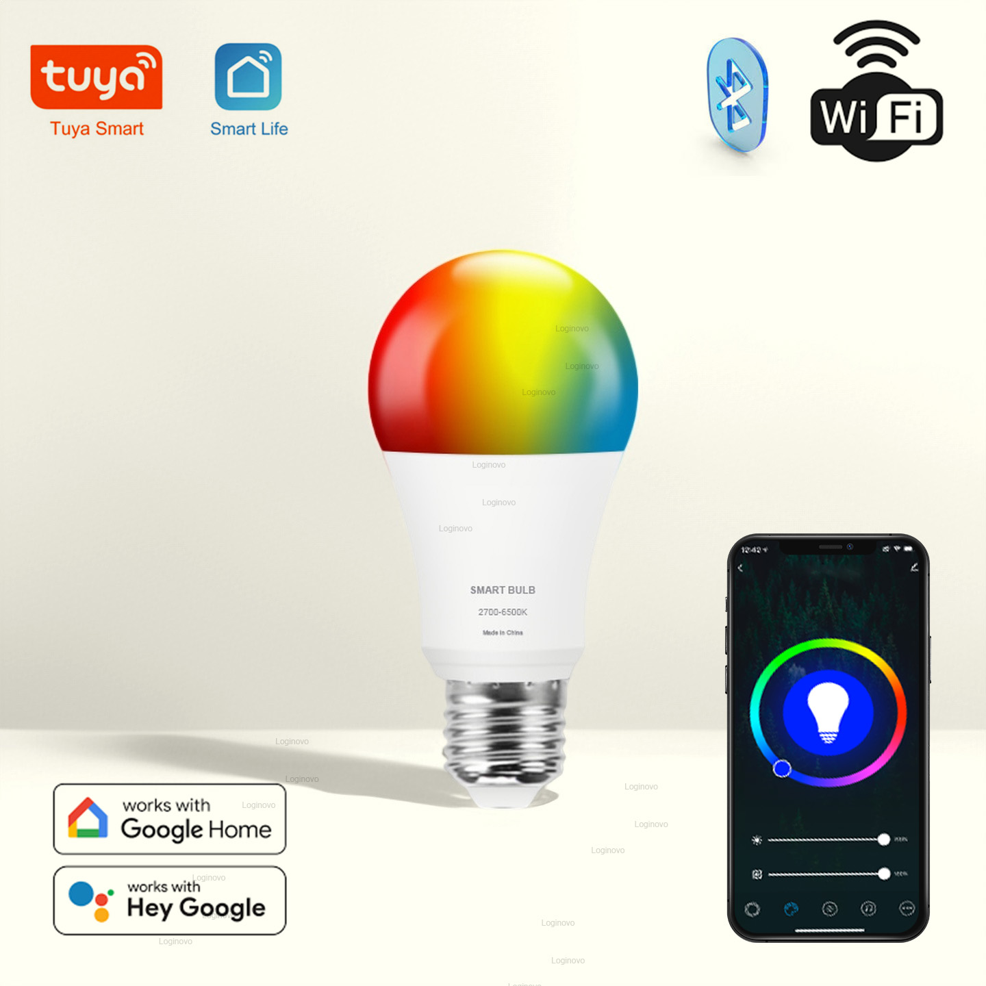 Tuya LED Bulb Lamp Bluetooth/W - Home Decor Free App 评论和价格