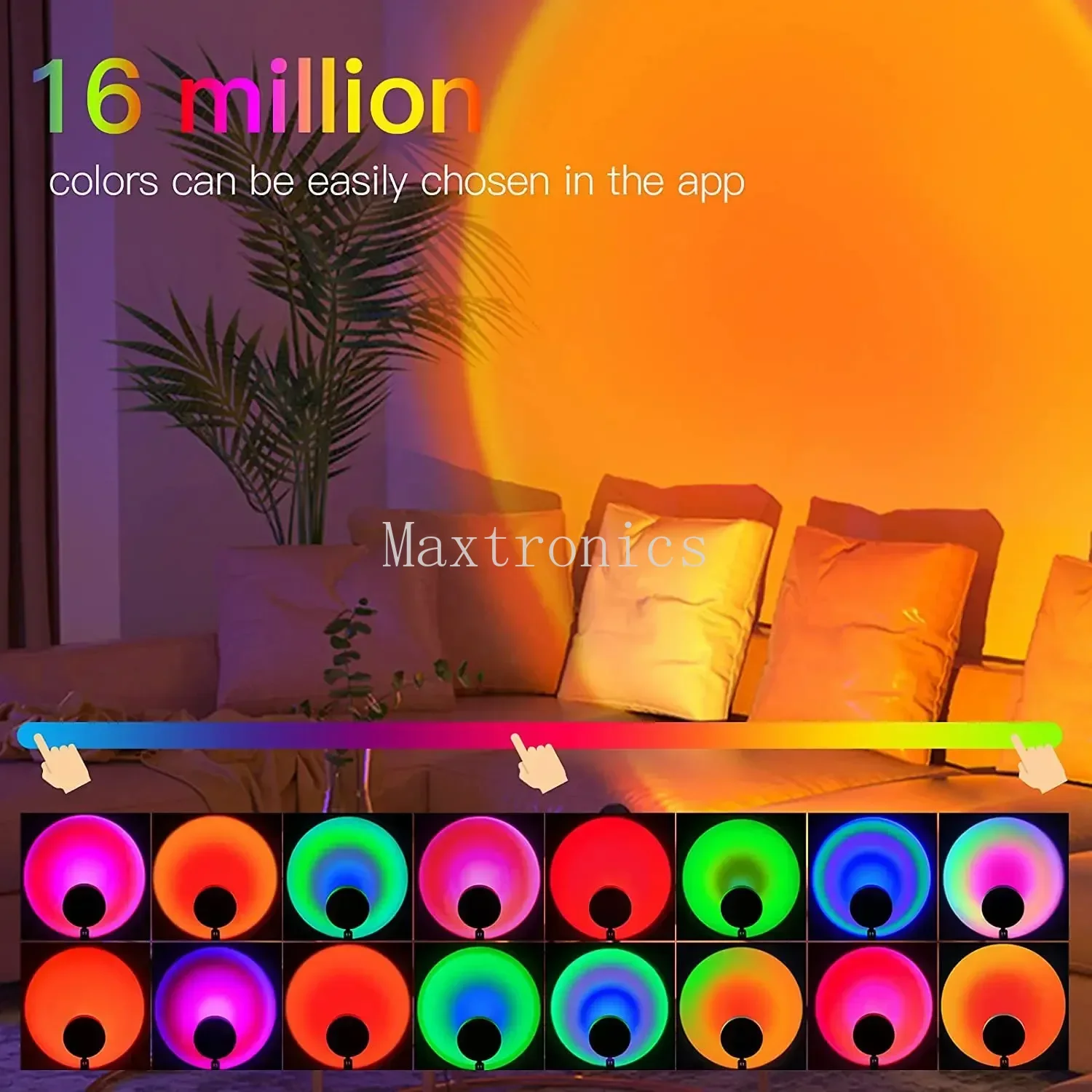 LED Sunset Lamp TUYA Bluetooth - Home Decor Free App 评论和价格