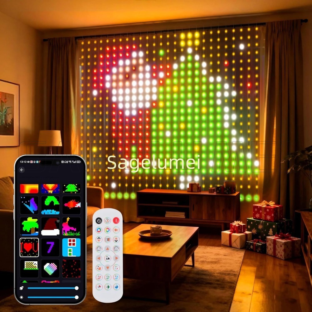 1.6M-3M Smart LED Curtain Ligh - Home Decor Free App 评论和价格