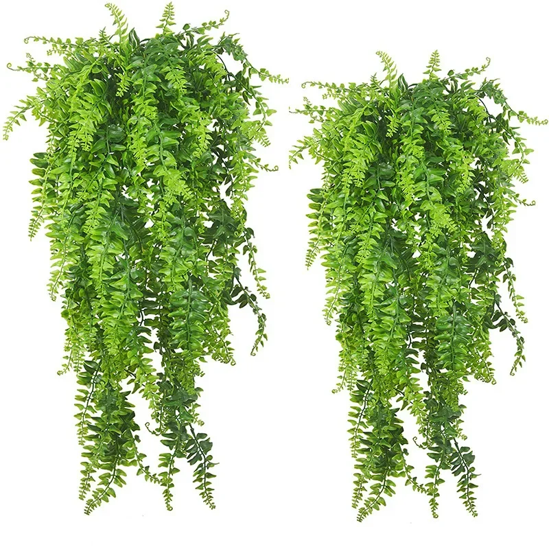 Artificial Hanging Plants 32 I - Rattan Plant Basket 评论和价格