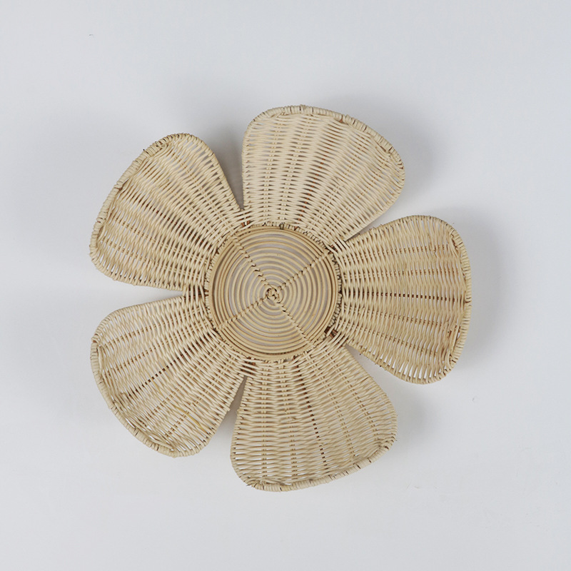 INS Nordic Woven Rattan Flower - Home Decor Za 评论和价格