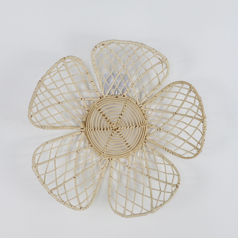 INS Nordic Woven Rattan Flower - Home Decor Za 评论和价格