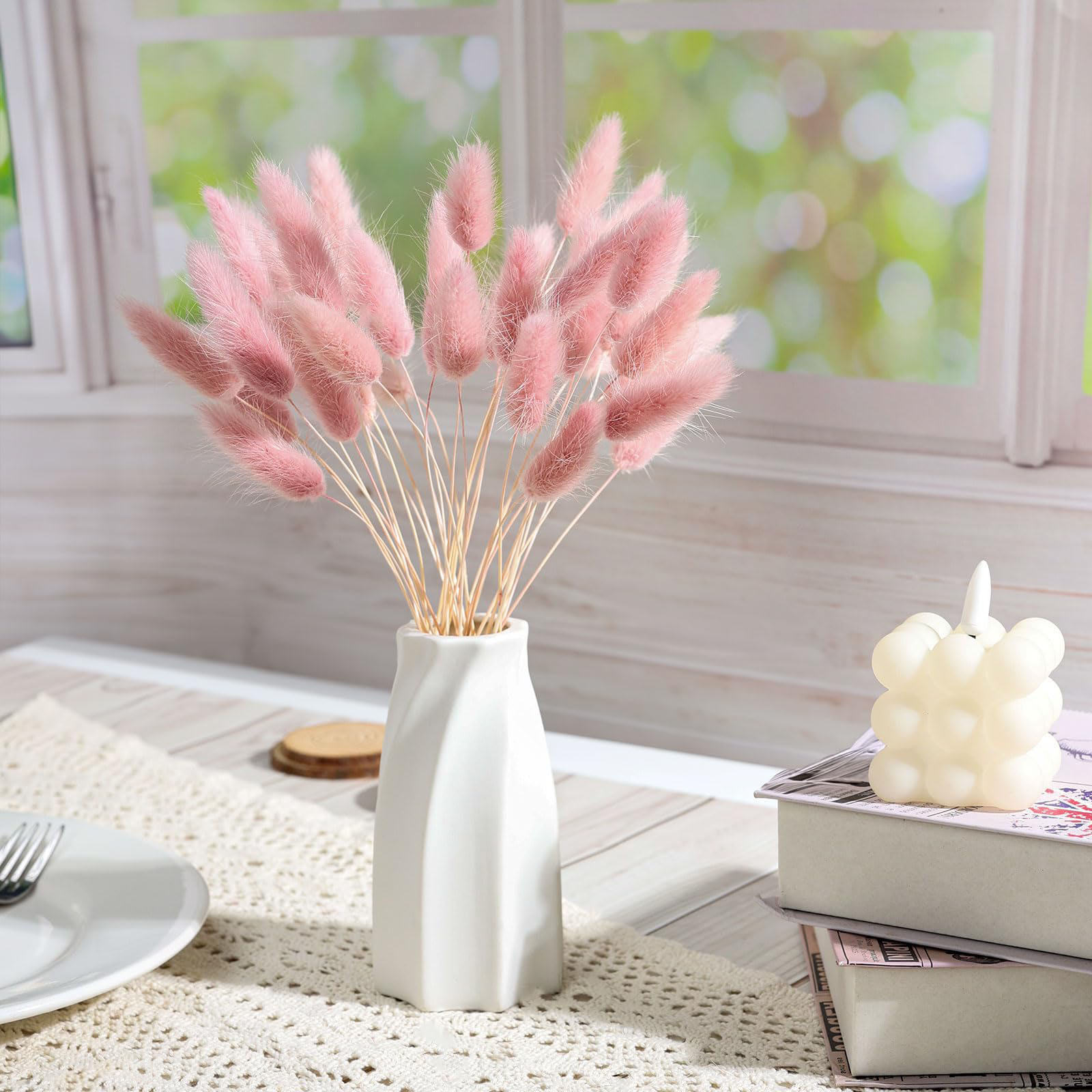 120 Stem Pink Dried Pampas Bun - Pampas Grass Decor 评论和价格