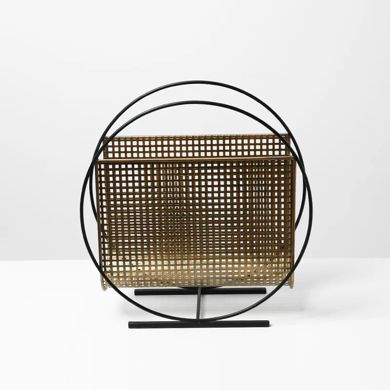 Creative Grid Round Metal Maga - Home Decor Magazine 评论和价格