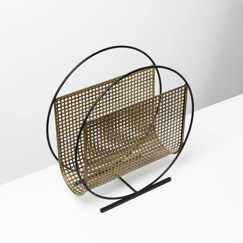 Creative Grid Round Metal Maga - Home Decor Magazine 评论和价格