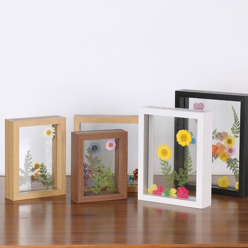 Wooden Glass Leaf Specimen Fra - Bamboo Photo Frame 评论和价格