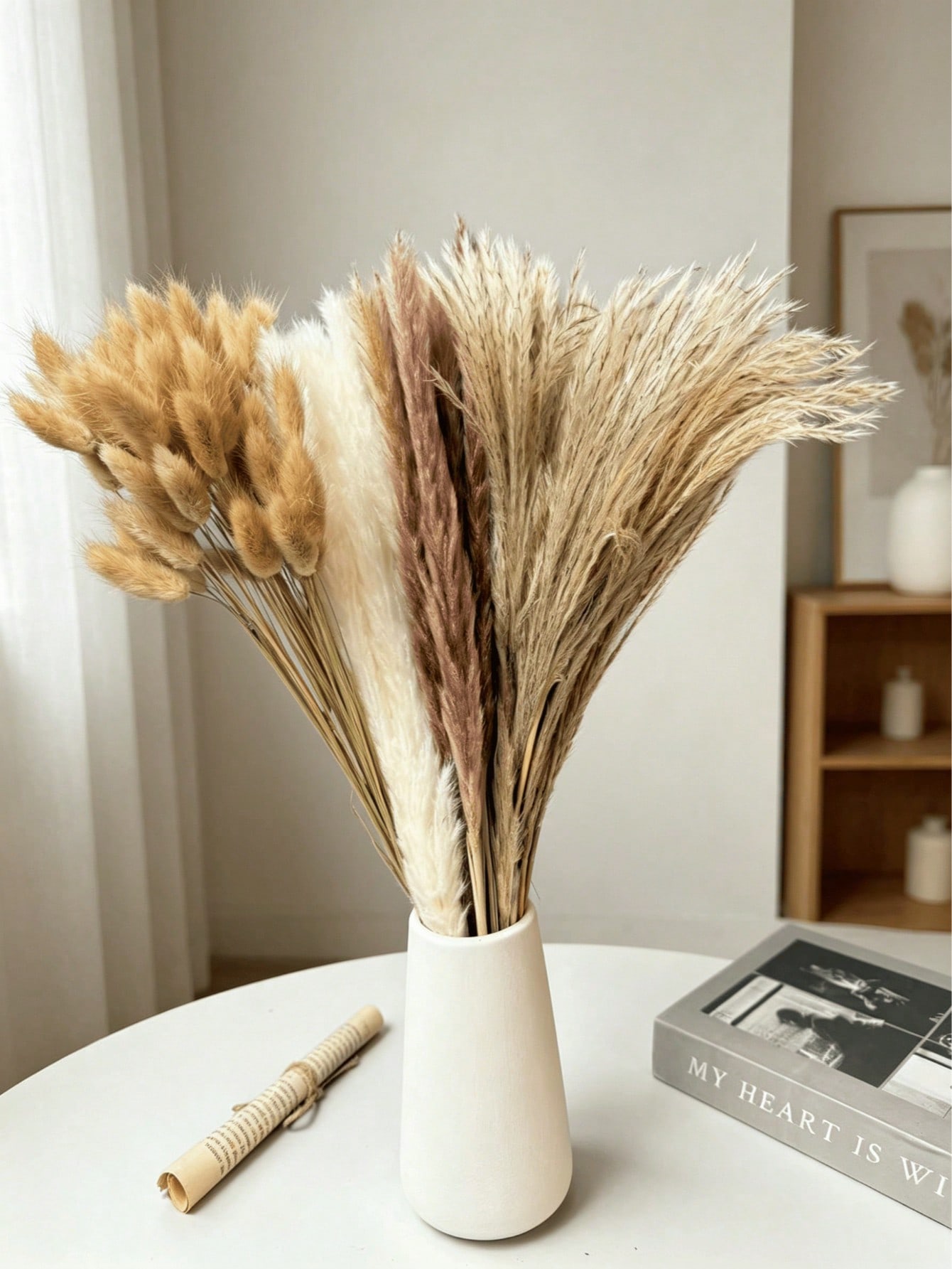10/20/30pcs White Artificial P - Pampas Grass Decor 评论和价格
